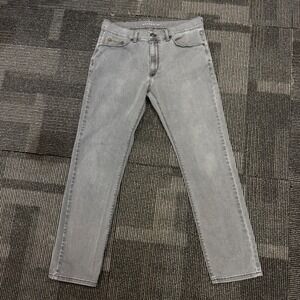 Mott & Bow Men's Slim Fit Jeans Gray Stone Wash Size 32x30 Cotton Blend Stretch